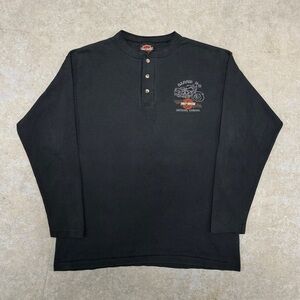Vintage Harley Davidson Longsleeve Henley